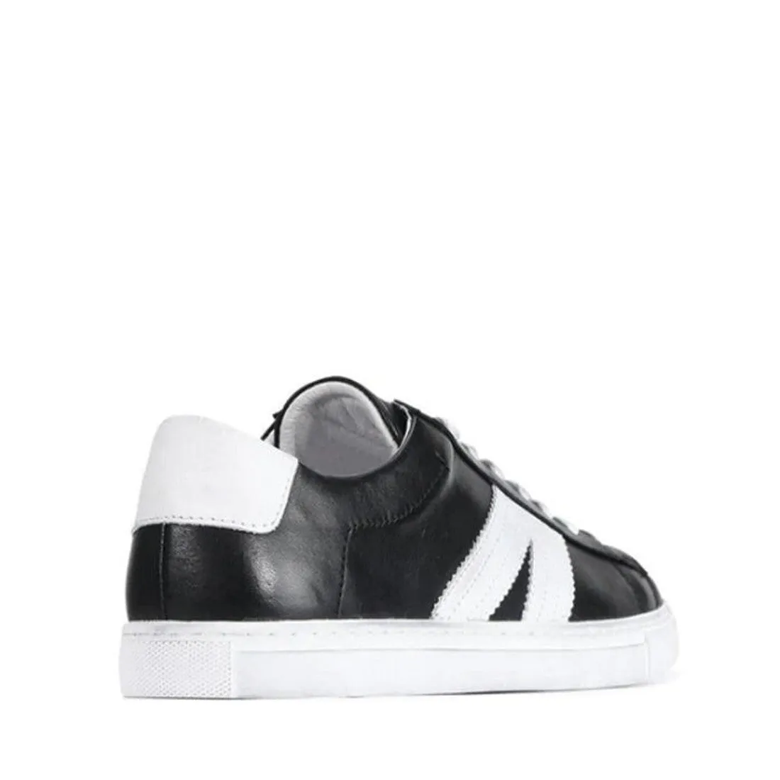 EOS Burn Womens Leather Sneaker Black/White