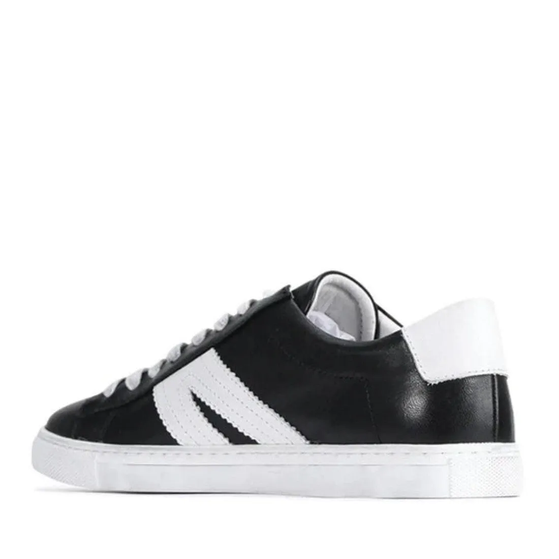 EOS Burn Womens Leather Sneaker Black/White