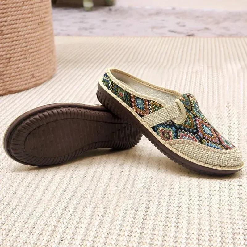 Ethnic Style Embroidered Outdoor Shoes for Women