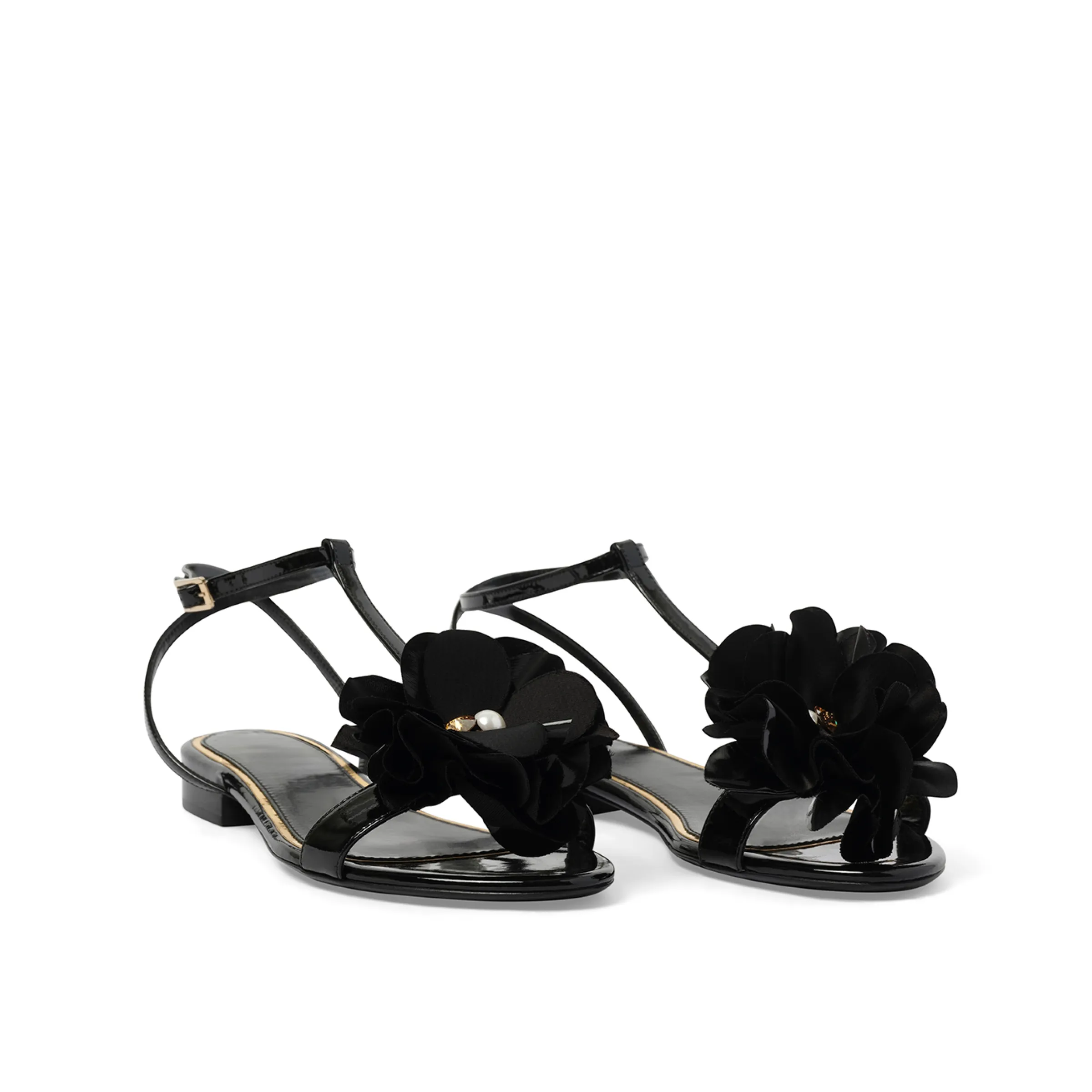 Flat Sandal in Black