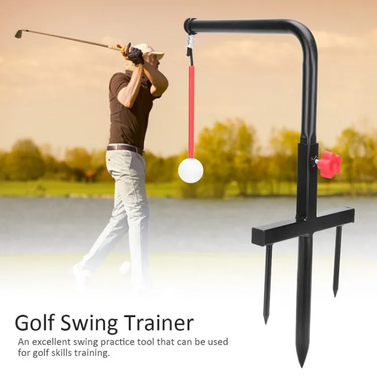 Golf Portable Indoor And Outdoor Swing Trainer(Black)