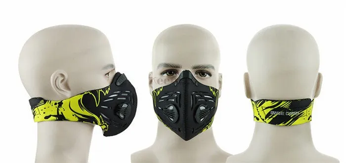 Half Face Air Filter Sports Face Mask for Cycling and Biking