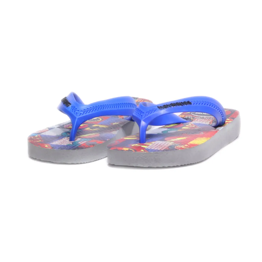 Havaianas Flat Sandals Rubber Blue Colour For Kids