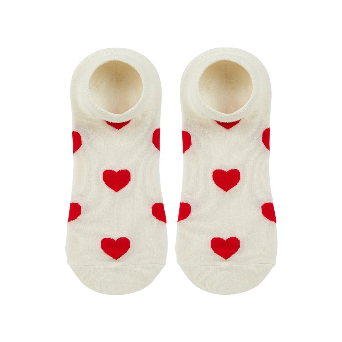 Hearts Printed Ankle Socks