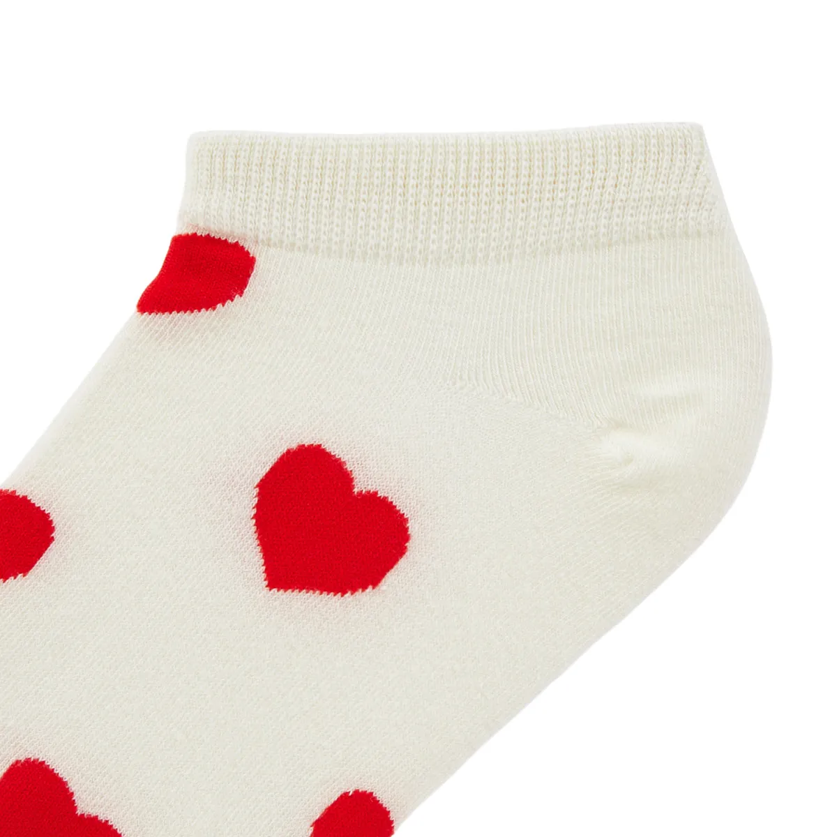 Hearts Printed Ankle Socks