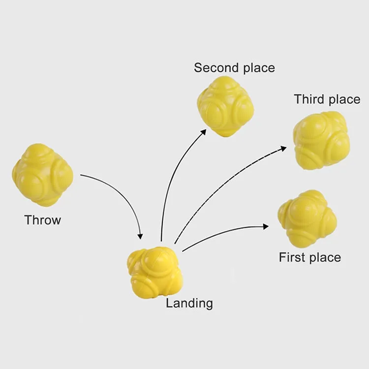 Hexagonal Reaction Ball Quickness and Agility Training Ball, Training Hand and Eye Coordination(Yellow)