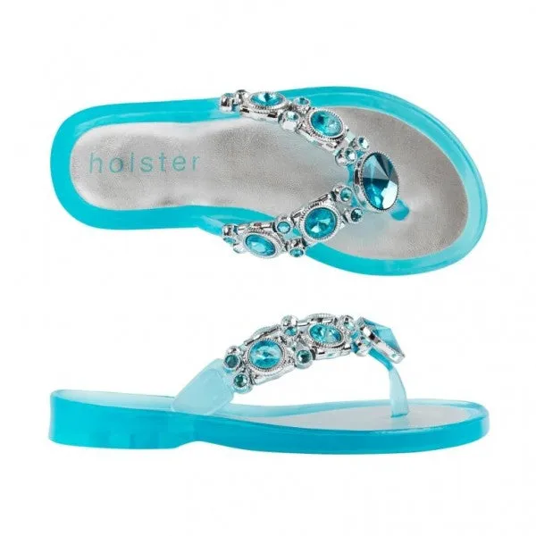 Holster Kids - Girls Shine Clear Capri Sandal