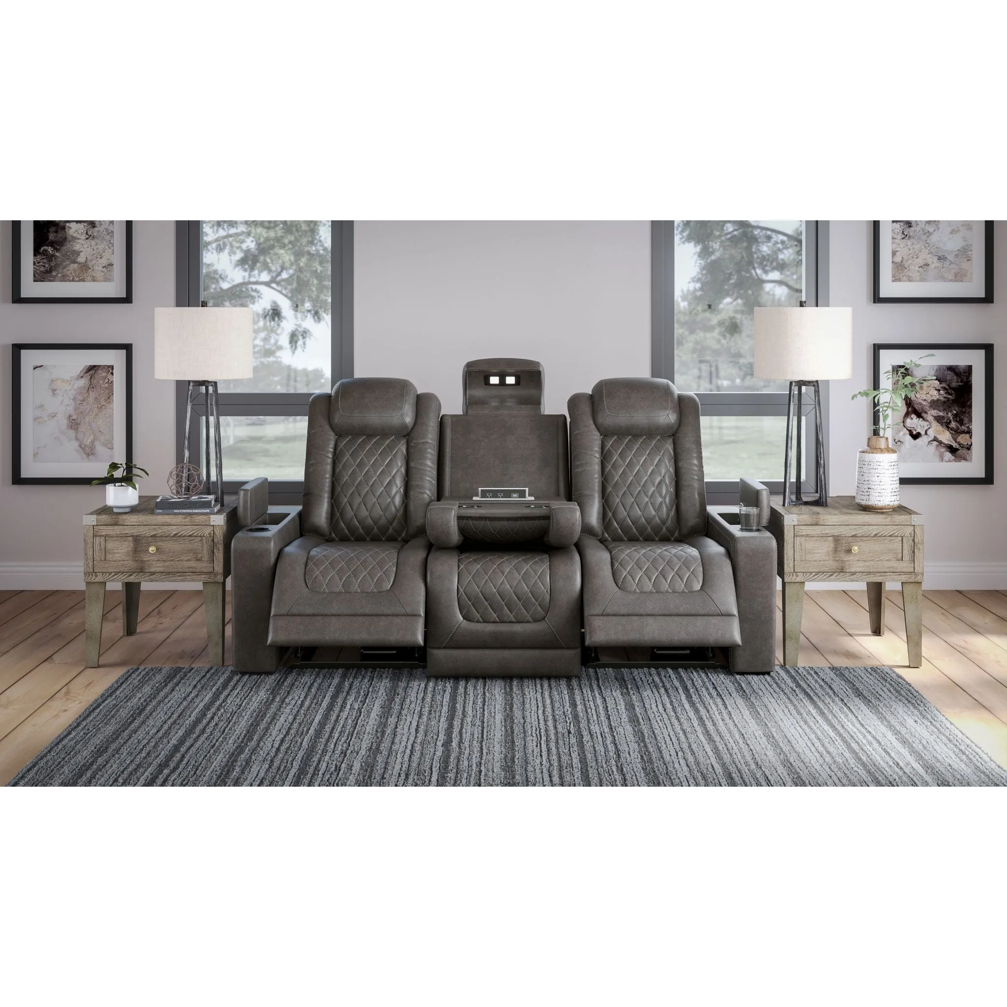 HyllMont Reclining Sofa with Power