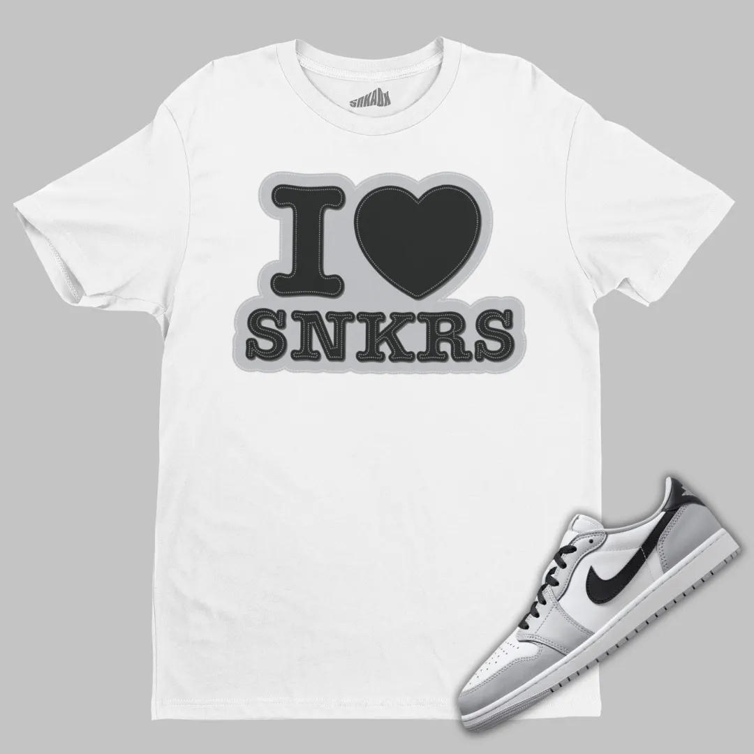 I Love Sneakers T-Shirt Matching Air Jordan 1 Low OG Barons