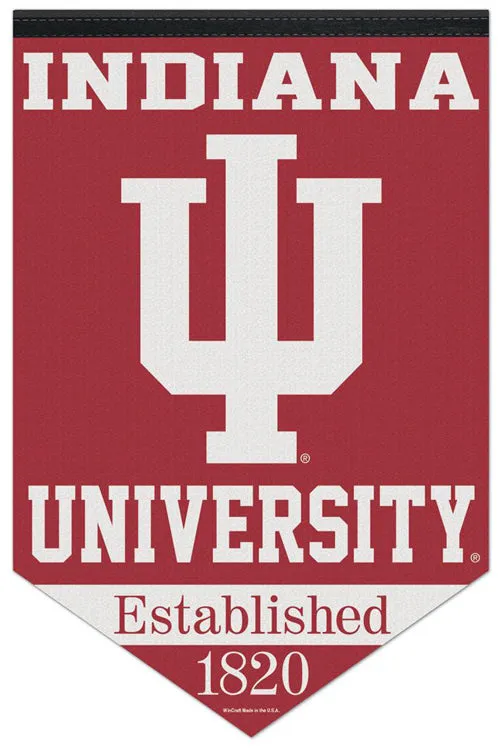 Indiana University Hoosiers "Est. 1820" Official NCAA Premium Felt Wall Banner - Wincraft