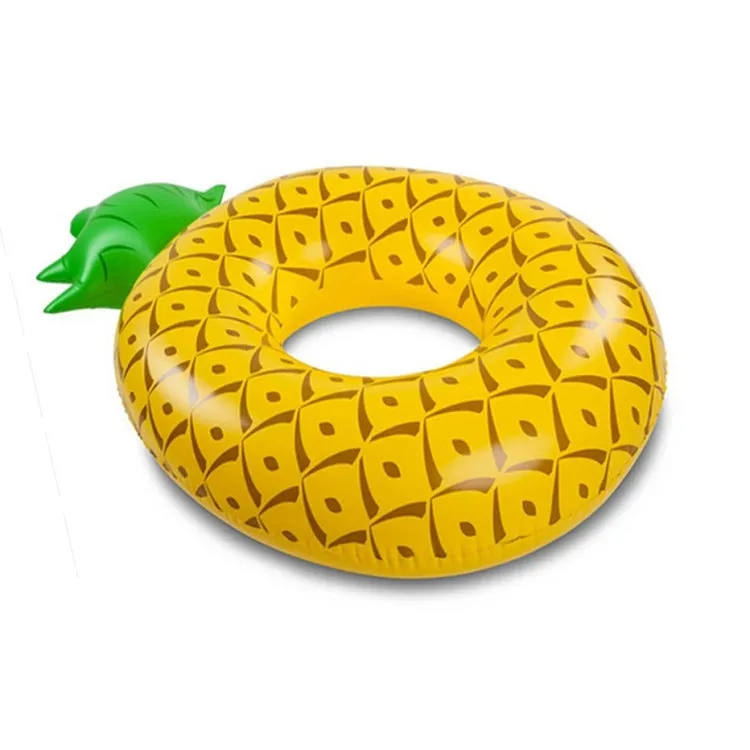 Inflatable Pineapple Shaped Swimming Ring, Inflated Size: 155 x 95cm