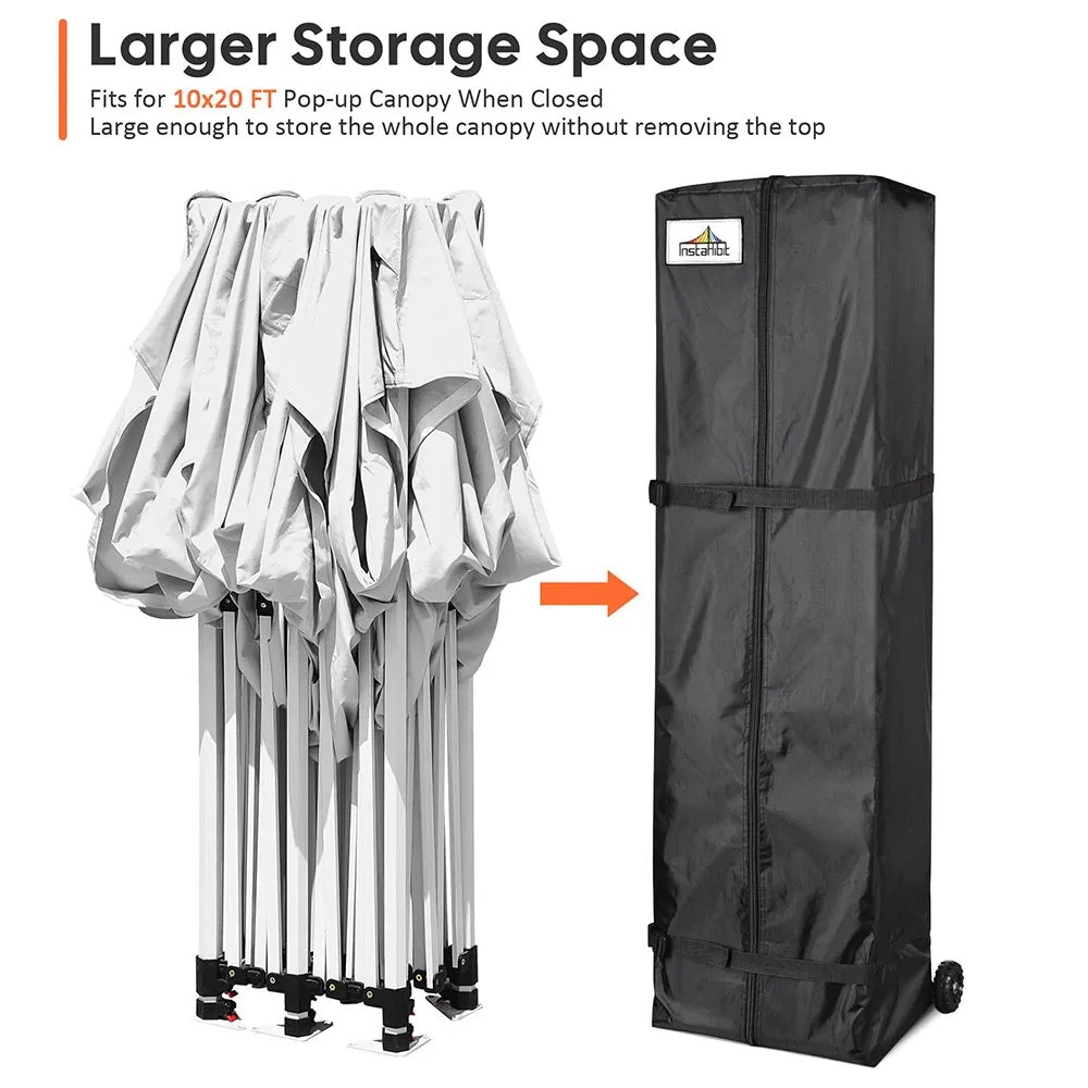 InstaHibit 10x20 Pop Up Canopy Rolling Storage Bag 17x11x66"