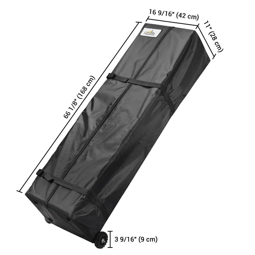 InstaHibit 10x20 Pop Up Canopy Rolling Storage Bag 17x11x66"