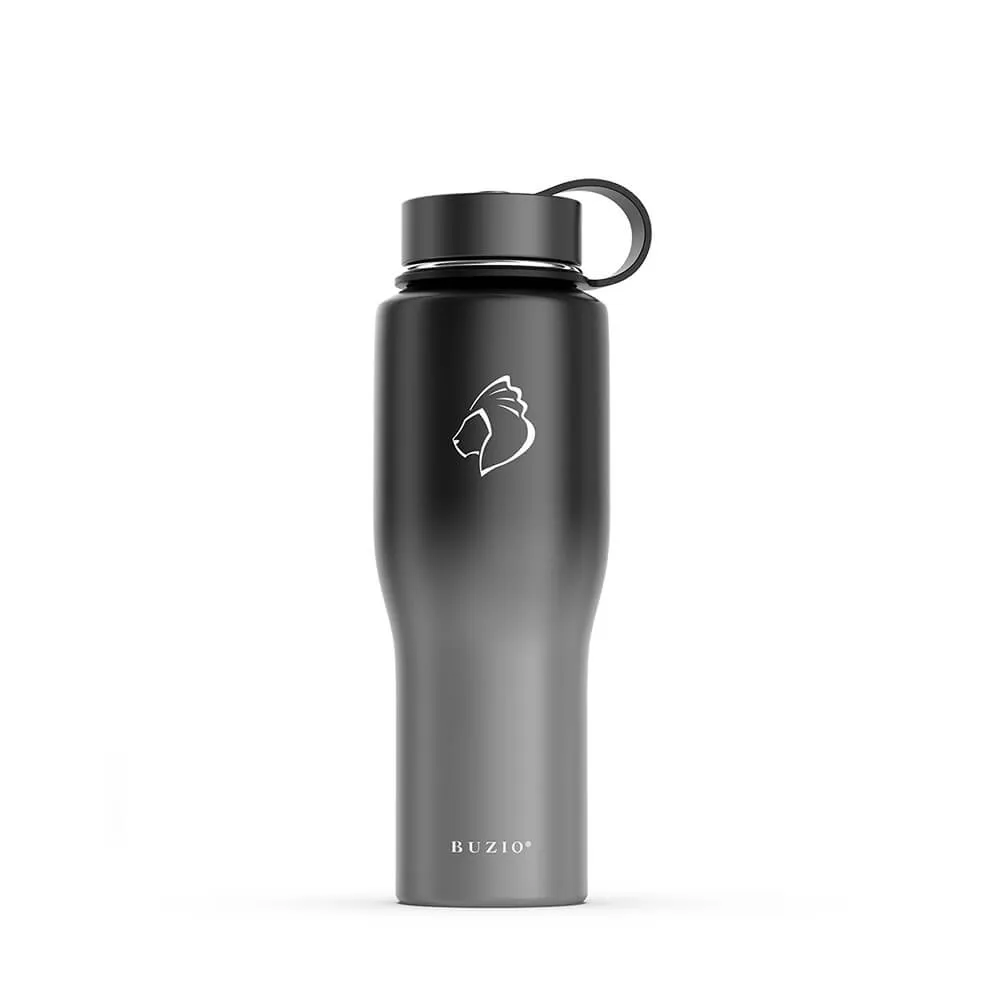 Insulated Water Bottle Fits in Car Cup Holder | 32oz  | Shadow