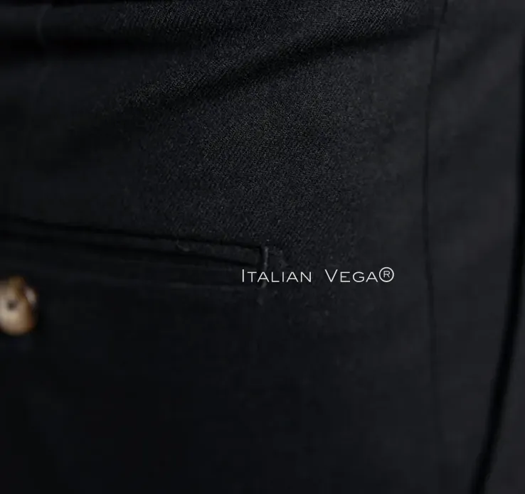 Italian Black Signature Gurkha Pants by Italian Vega®