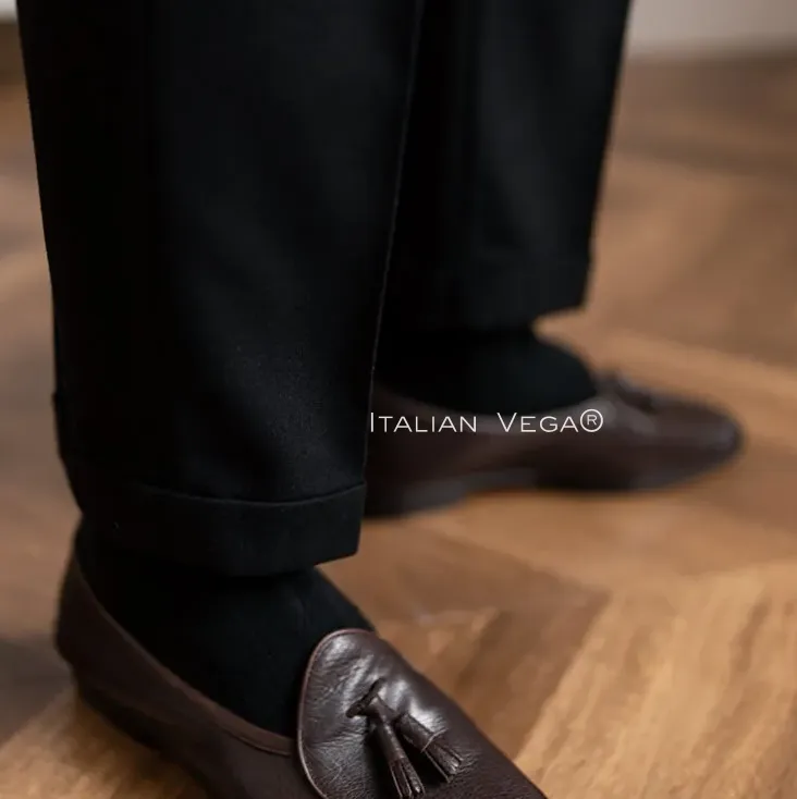 Italian Black Signature Gurkha Pants by Italian Vega®