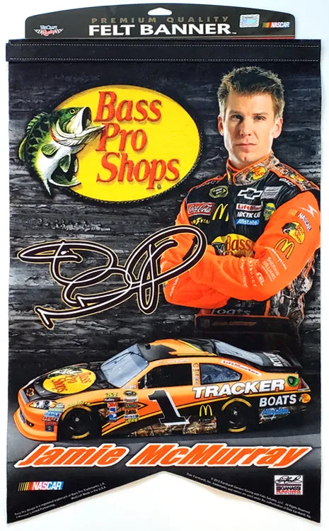 Jamie McMurray "Action 2012" Premium Felt NASCAR Collector's Banner - Wincraft Inc.