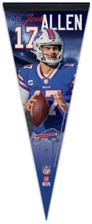 Josh Allen Buffalo Bills NFL Action Series Premium Felt Collector's Pennant - Wincraft Inc.