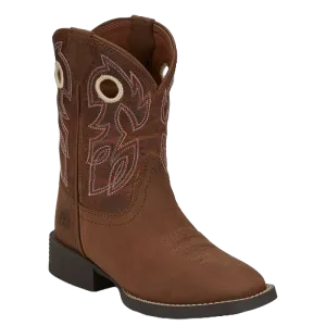 Justin Kid's Bowline Pecan Junior Boots