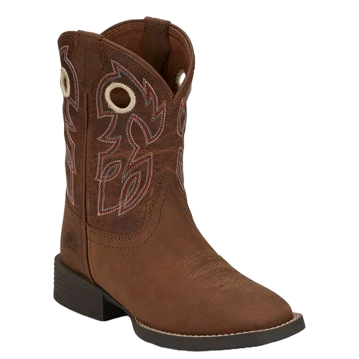 Justin Kid's Bowline Pecan Junior Boots