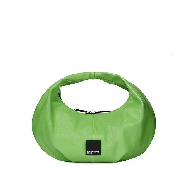 KARL LAGERFELD BOX LOGO GREEN BAG