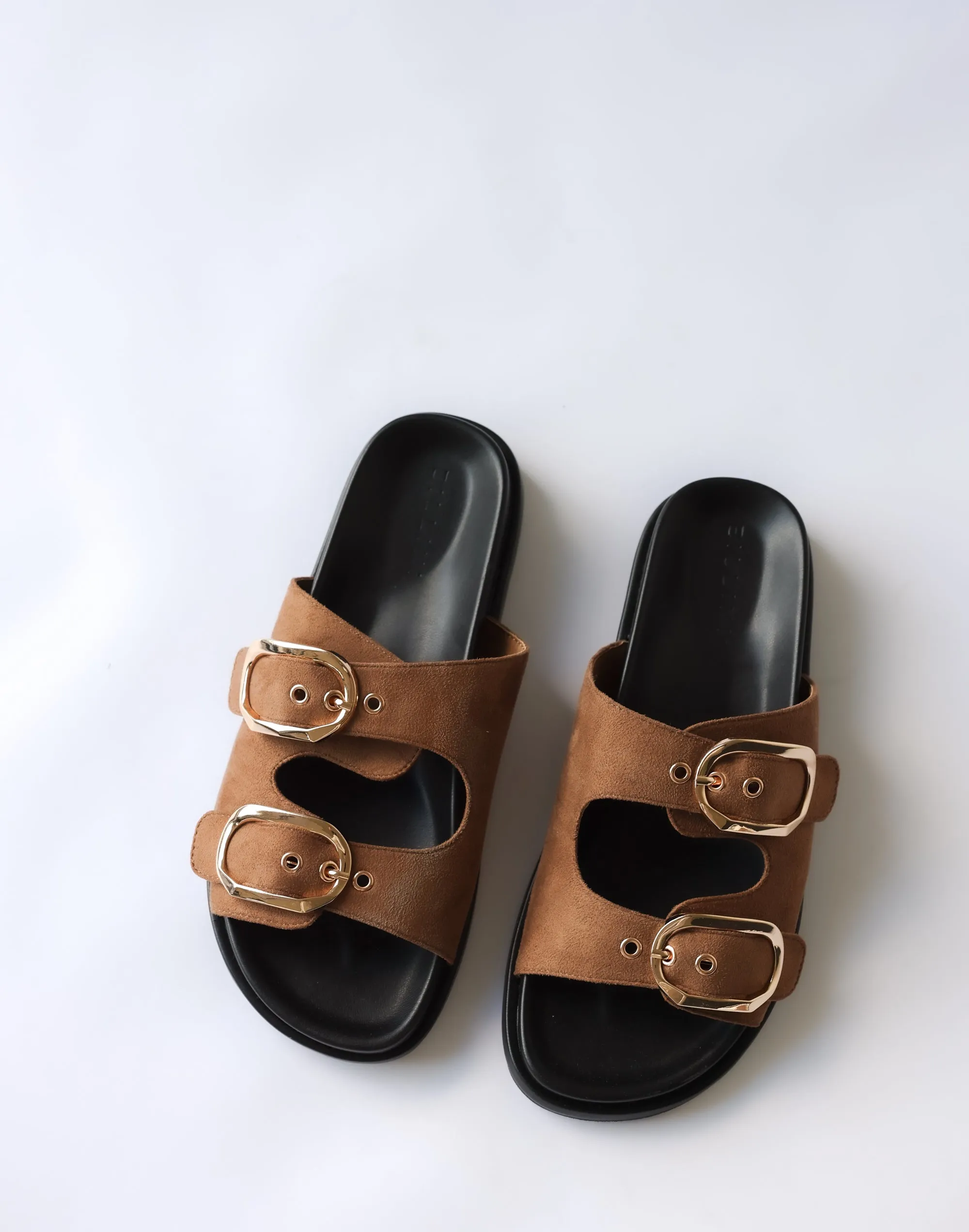 Kasen Slides (Taupe Suede) - By Billini