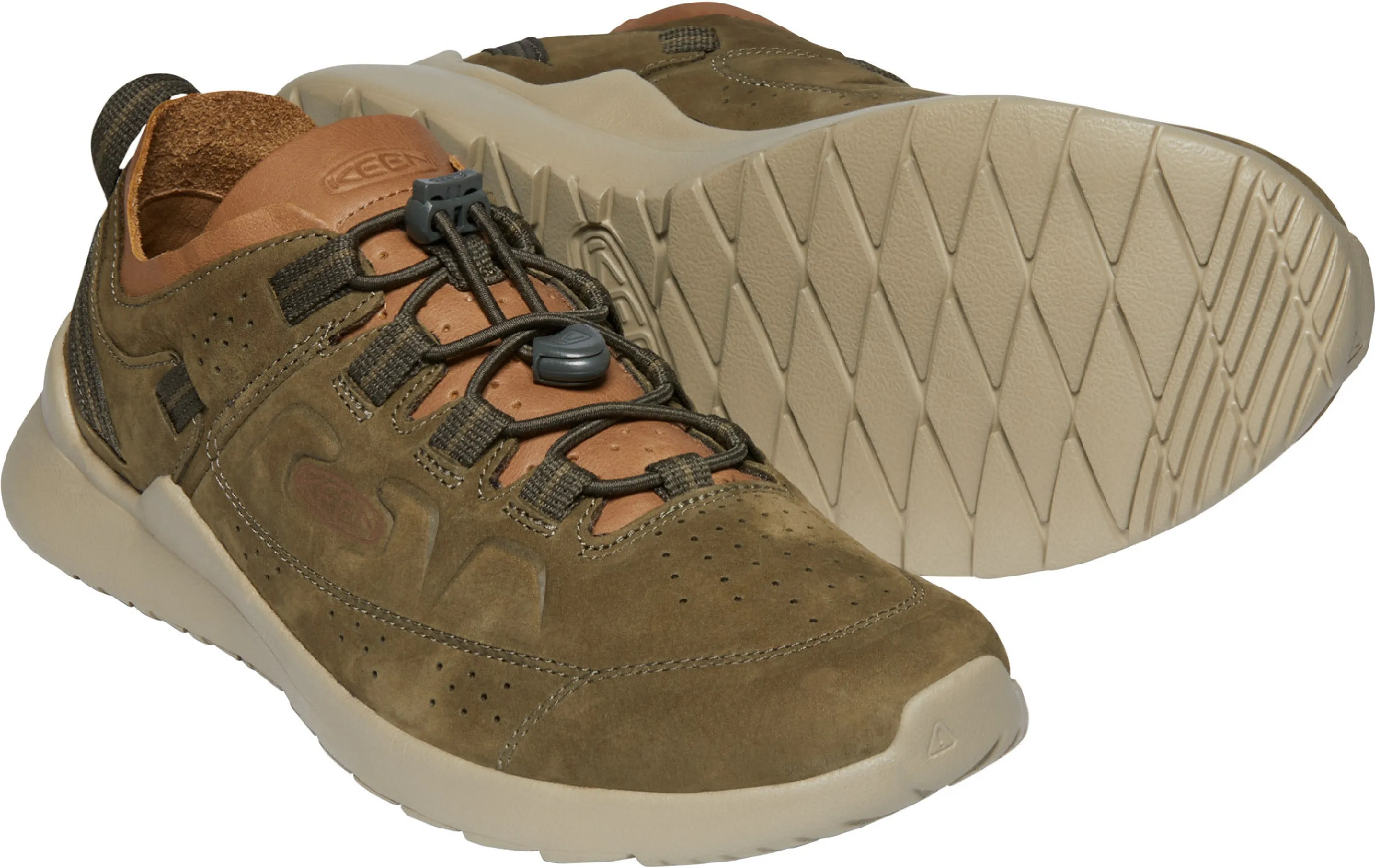 'Keen Outdoor' Men's Highland Oxford Sneaker - Dark Olive / Plaza Taupe