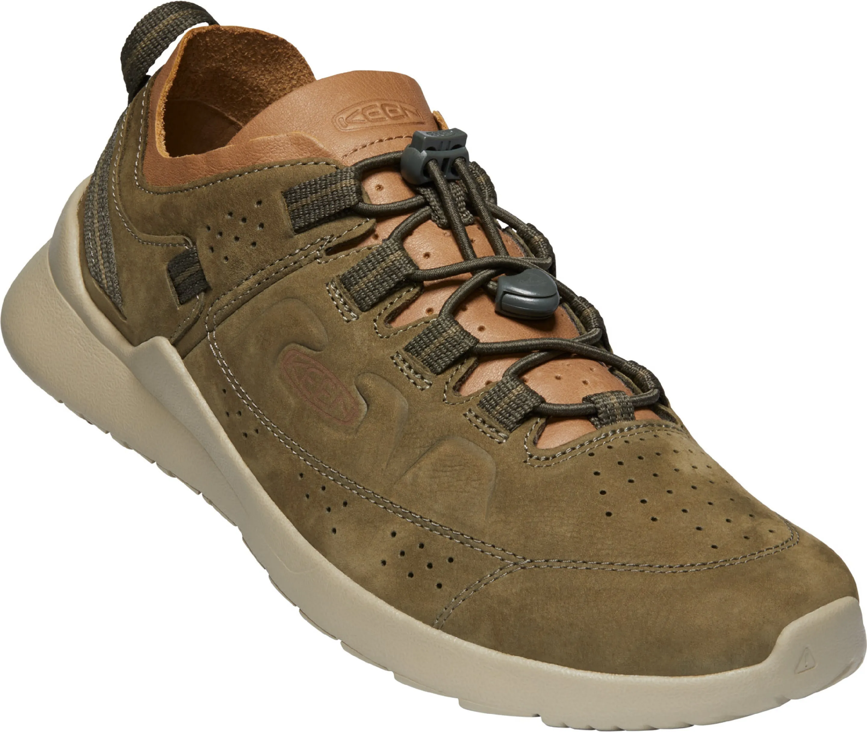 'Keen Outdoor' Men's Highland Oxford Sneaker - Dark Olive / Plaza Taupe