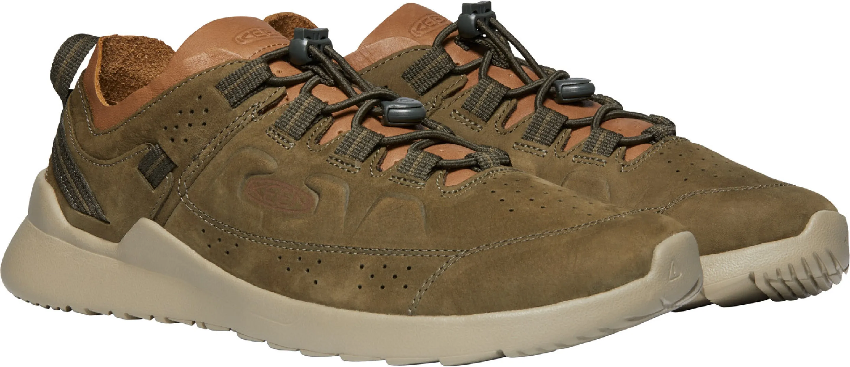 'Keen Outdoor' Men's Highland Oxford Sneaker - Dark Olive / Plaza Taupe