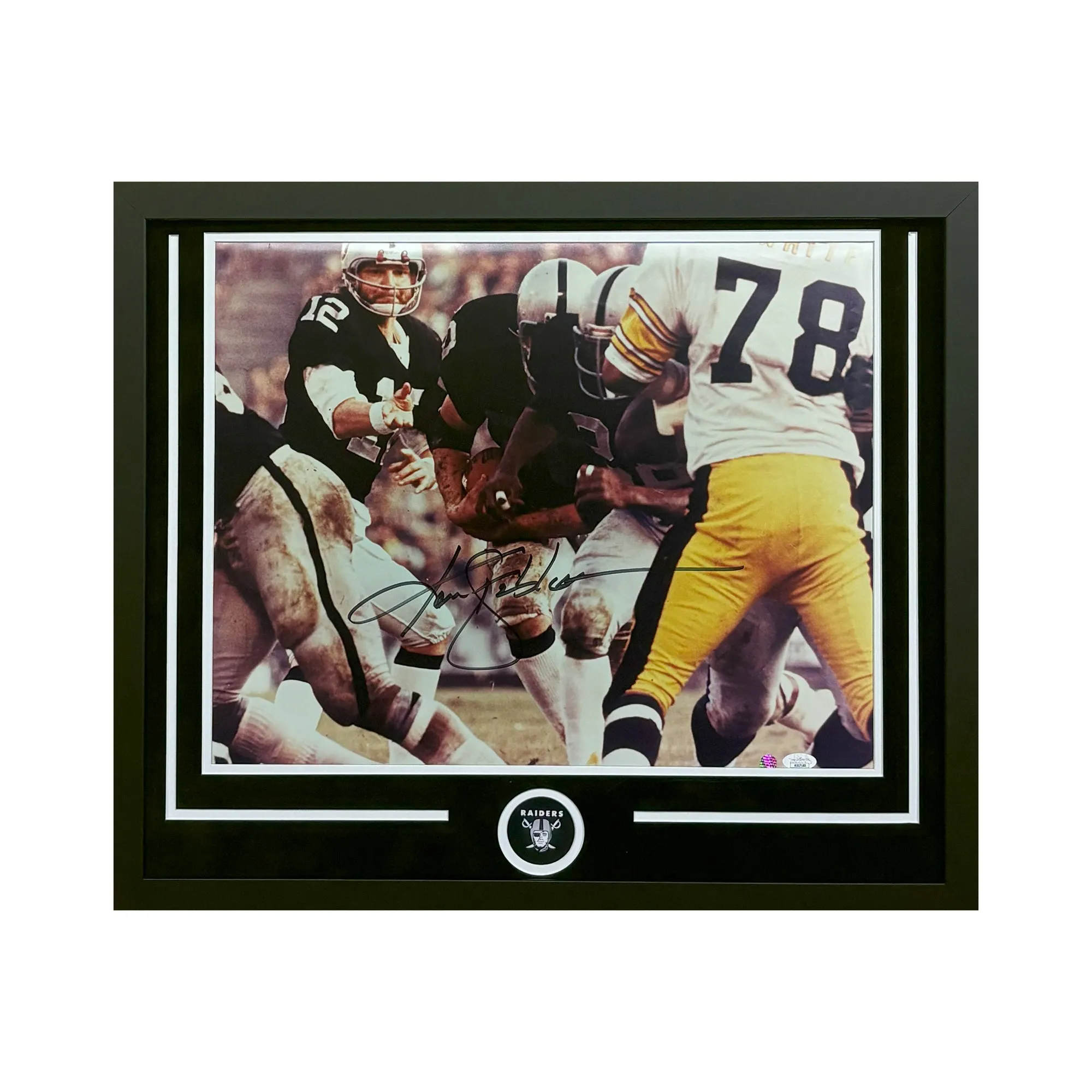 Ken Stabler Hand Signed & Framed Oakland Raiders 16x20 Raiders Photo