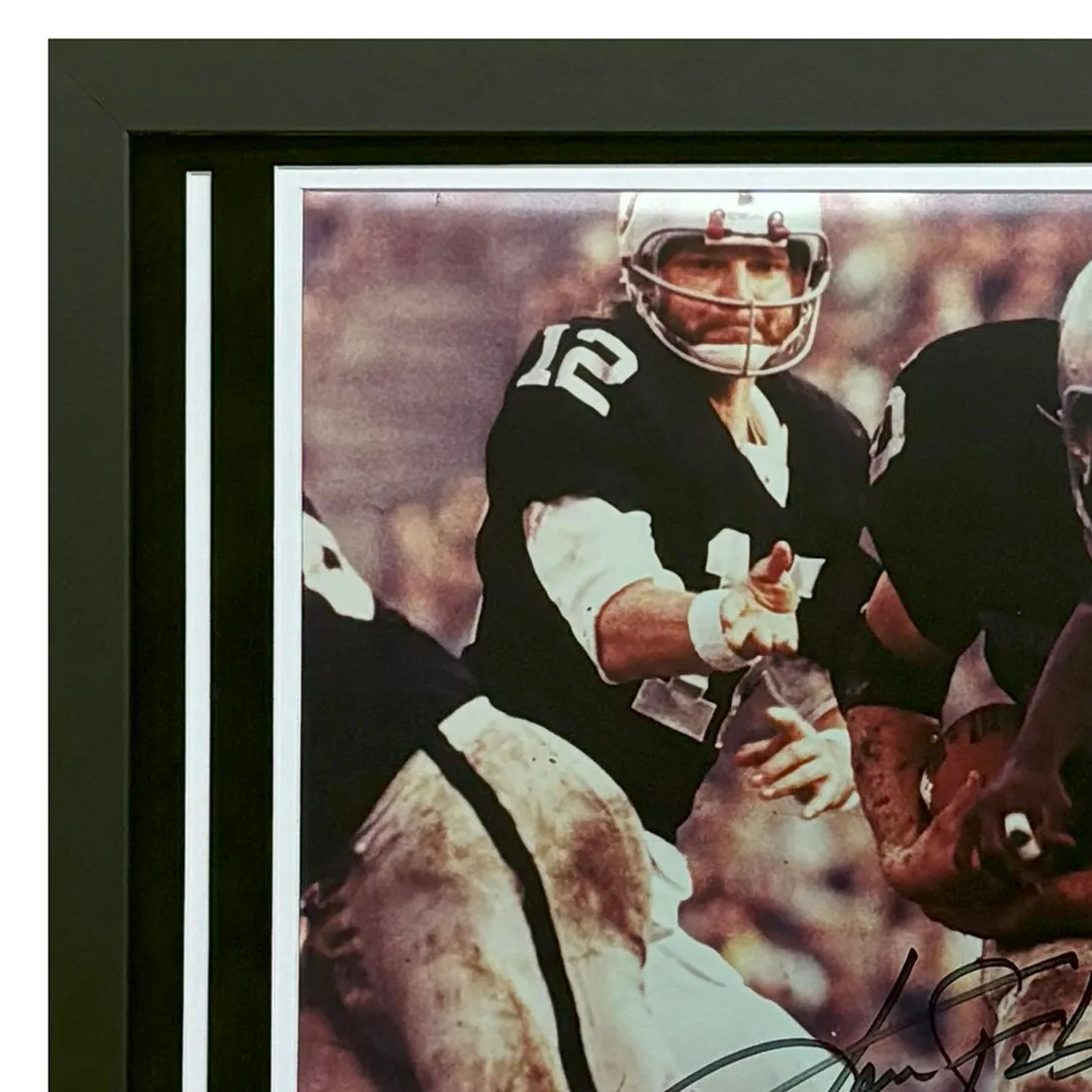 Ken Stabler Hand Signed & Framed Oakland Raiders 16x20 Raiders Photo