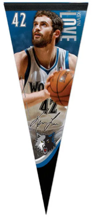 Kevin Love "Signature Series" NBA Premium Felt Collector's Pennant (2012-13) - Wincraft