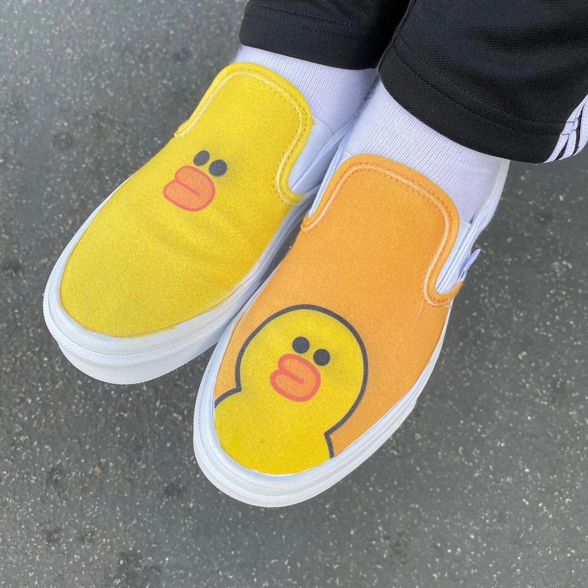 Kids Shoes - Sally The Duck Custom Slip Ons