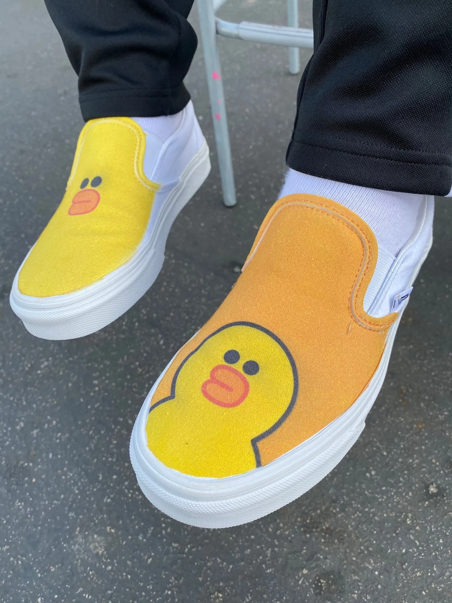 Kids Shoes - Sally The Duck Custom Slip Ons