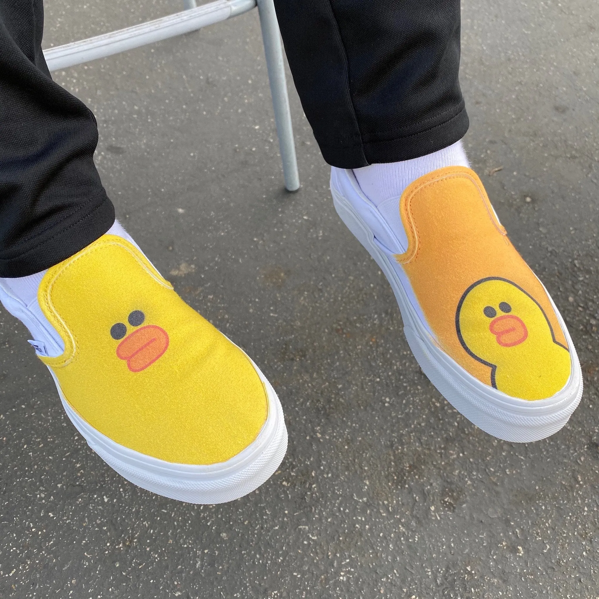 Kids Shoes - Sally The Duck Custom Slip Ons