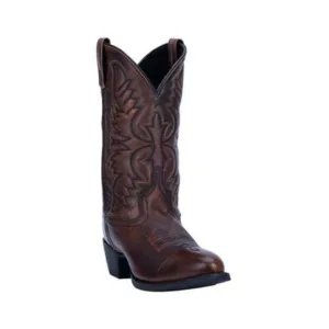 LAREDO MEN'S 12" TAN BIRCHWOOD ROUND TOE WESTERN BOOT - 68464