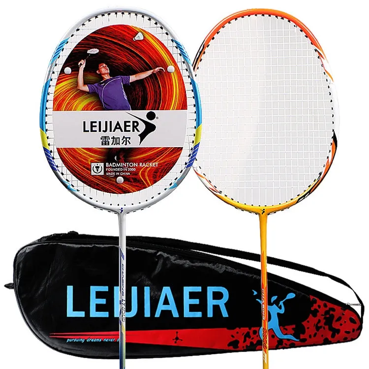 LEIJIAER 8506 Carbon Composite Badminton Racket   5 Sweatbands Set for Adults