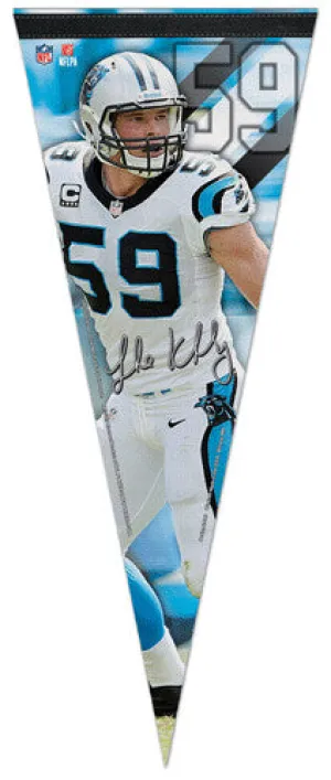 Luke Kuechly "Signature" Carolina Panthers Premium Felt Collector's Pennant - Wincraft 2013