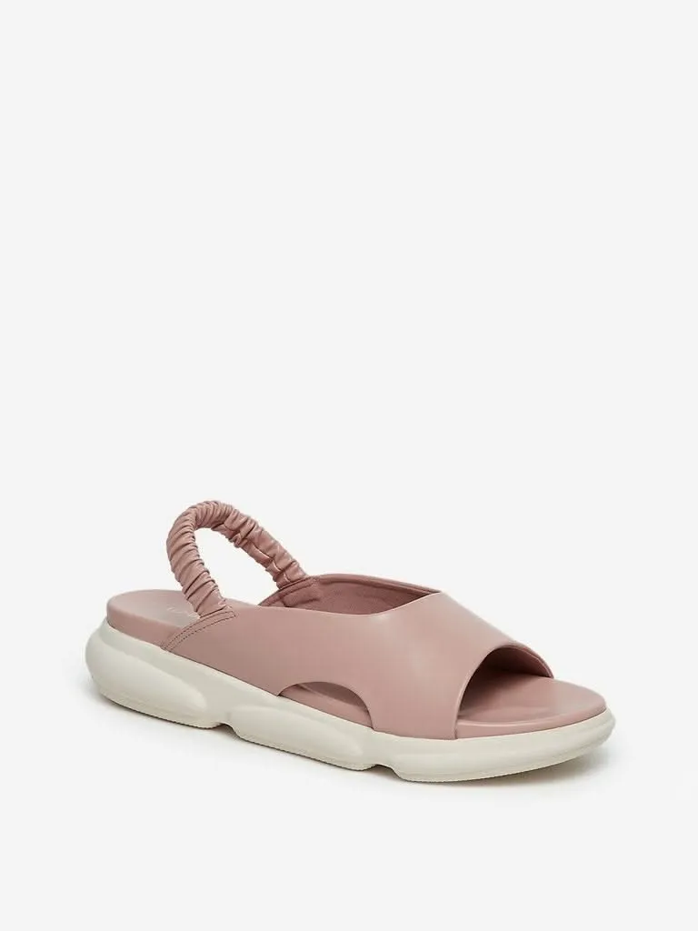 LUNA BLU Dusty Pink Peep-Toe Sandals