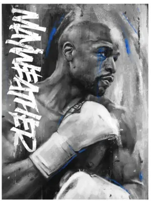 Mayweather AP Giclee Print by Robert Bruno