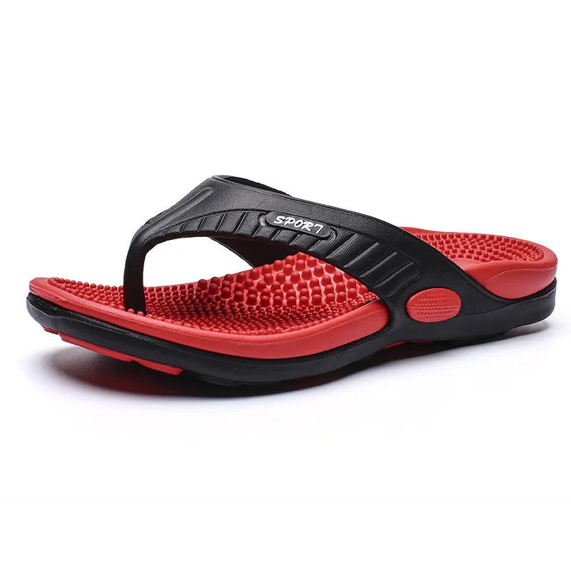 Men Summer Fashion Casual Flat Beach Flip Flops Slippers