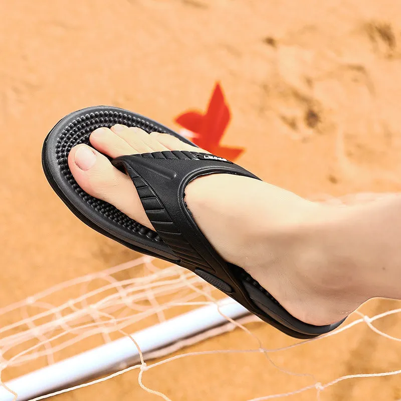 Men Summer Fashion Casual Flat Beach Flip Flops Slippers