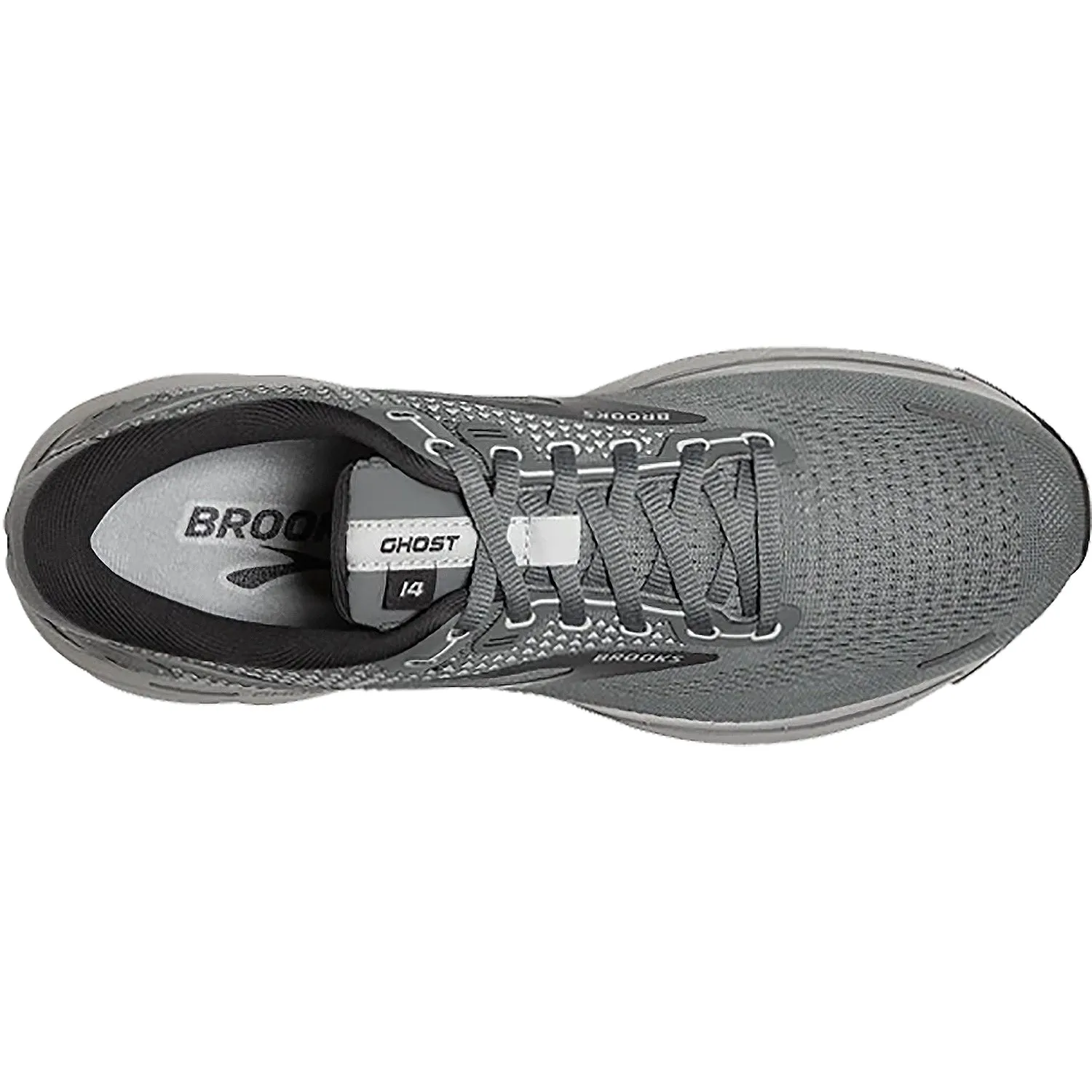 Men's Brooks Ghost 14 Grey/Alloy/Oyster Mesh