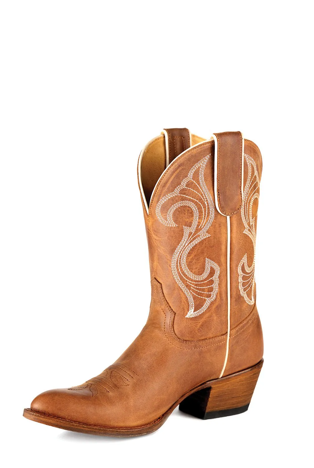 Miss Macie Bean Womens Honey Leather Hot to Trot Fashion Boots