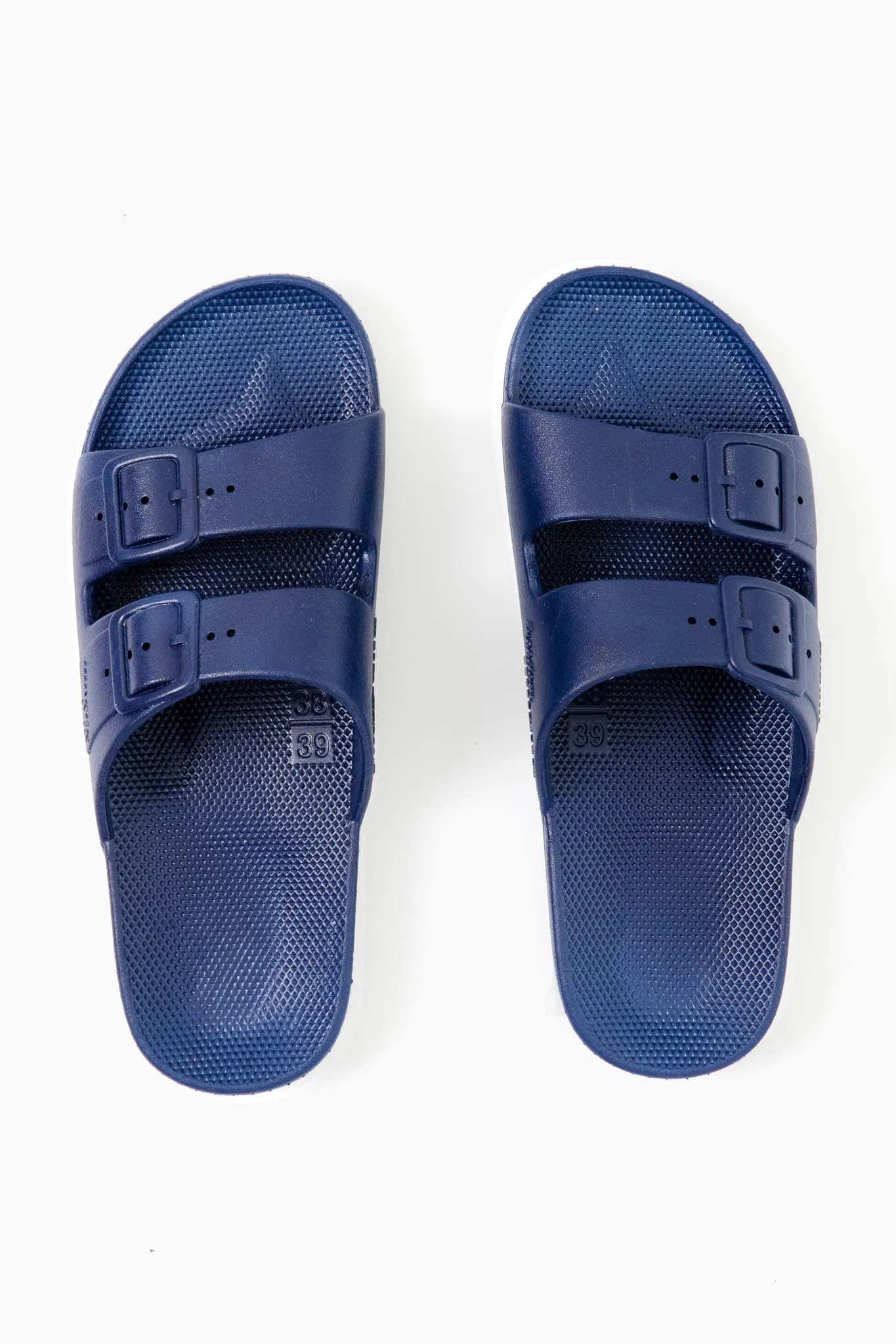 Navy Moses Sandals