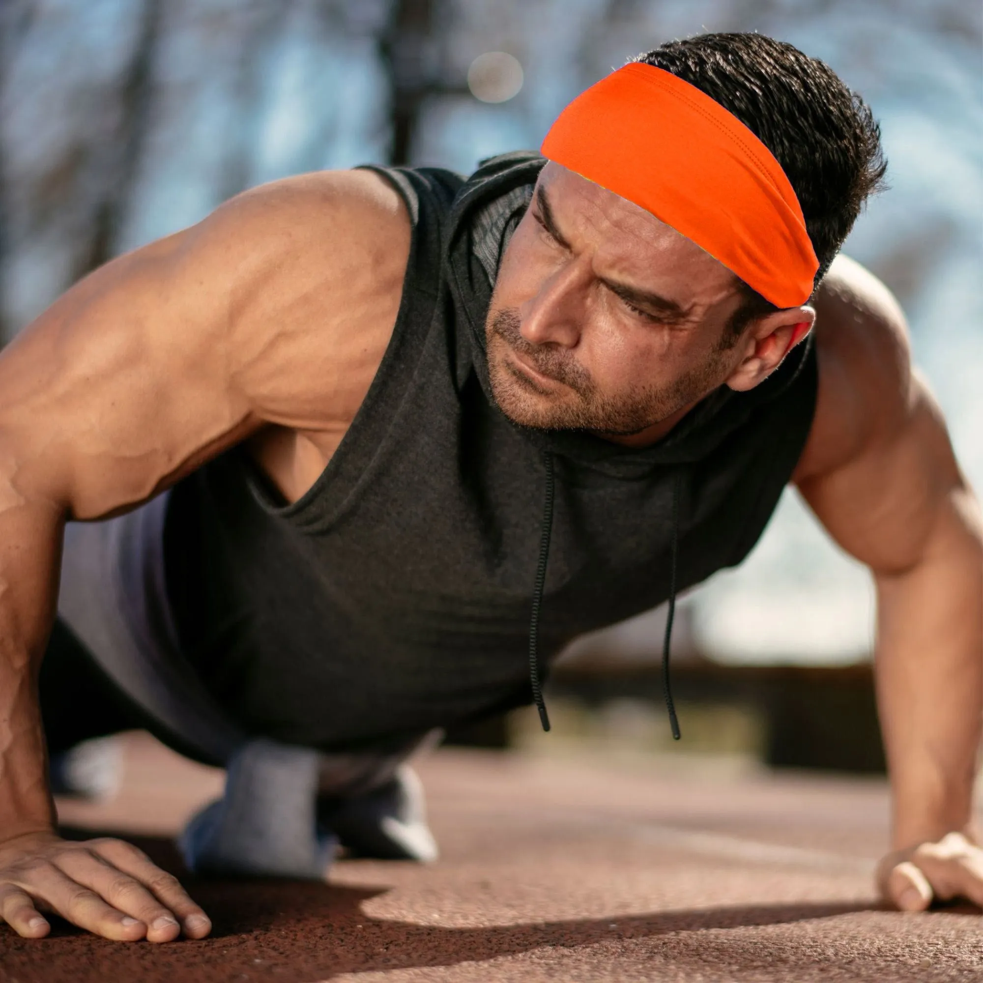 Neon Orange Performance Headband