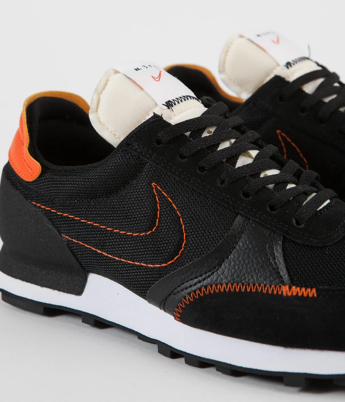 Nike Daybreak Type Shoes - Black / Team Orange - Sail - White