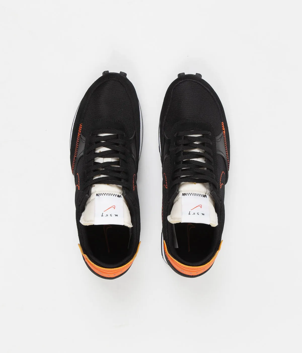 Nike Daybreak Type Shoes - Black / Team Orange - Sail - White