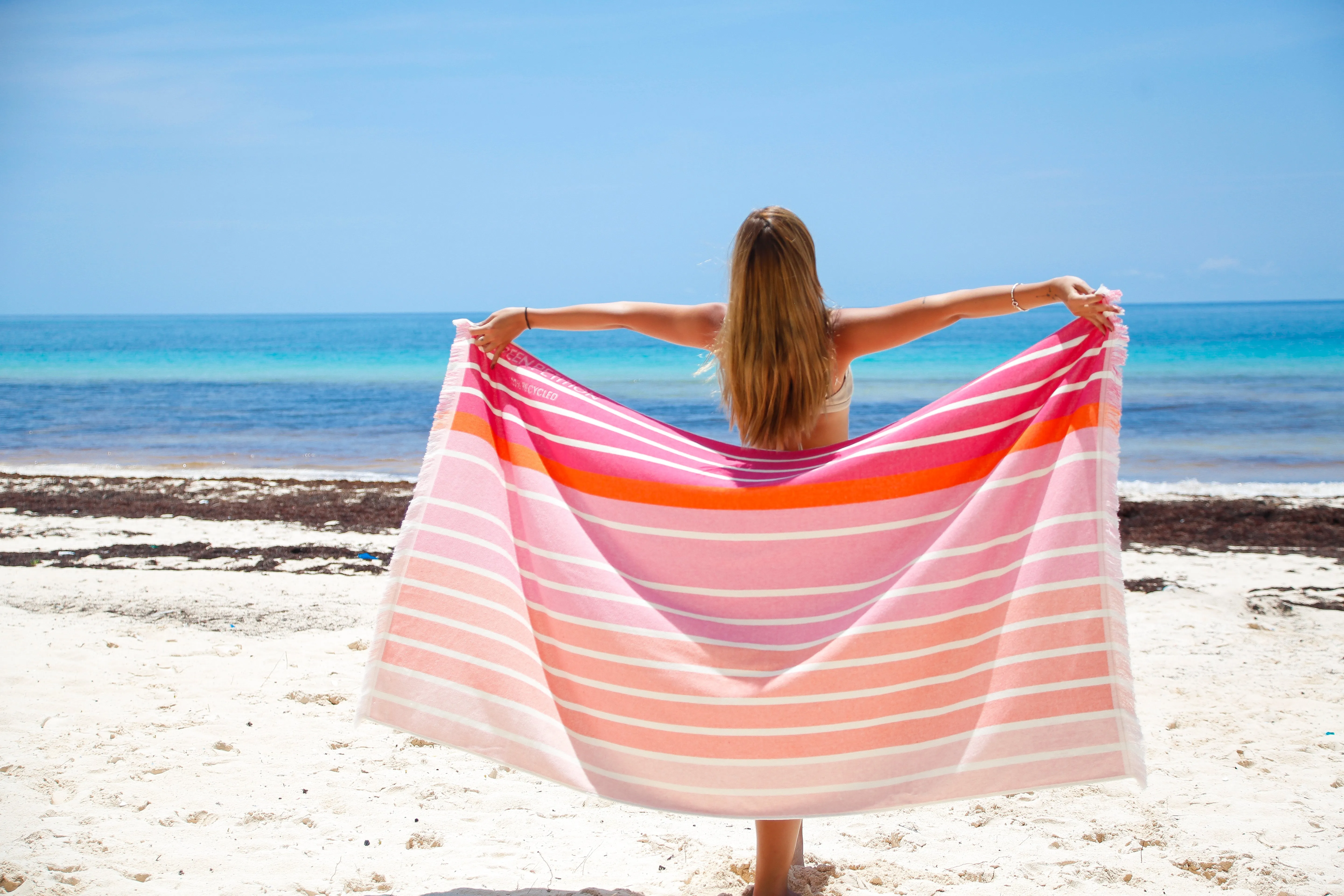 Ocean Coral Candy Beach Towel