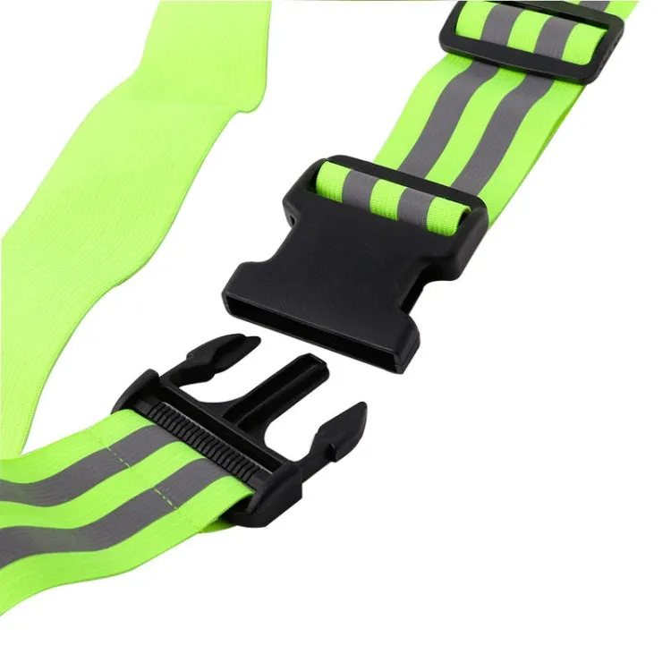 Outdoor Adjustable Night Running And Cycling Reflective Waistband, Specification: 5cm Width(Pink)